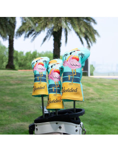 Cubiertas de Palos de Golf BAIRBRE 3PCS Cuero Azul 2