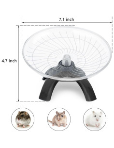 Rueda de Ejercicio para Hámster Reshiho 18 cm Silenciosa 2