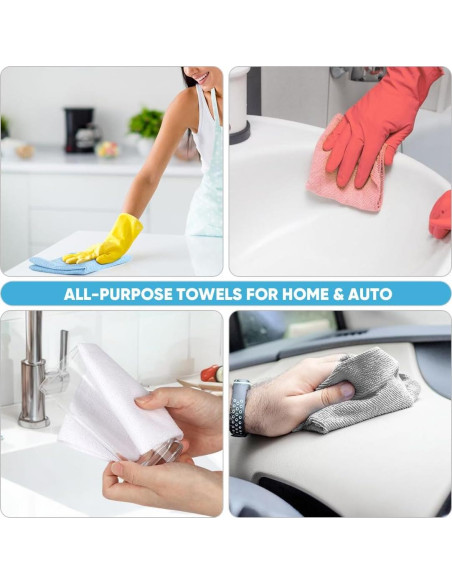 Paños de Microfibra AIDEA 50PK Reutilizables 29.2x29.2cm