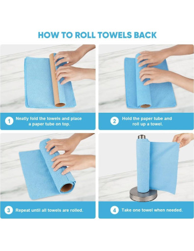 Paños de Microfibra AIDEA 50PK Reutilizables 29.2x29.2cm