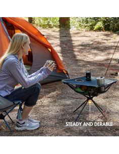 Mesa de Camping PORTAL PRLE-PR-TA-8012 Plegable Negra 2