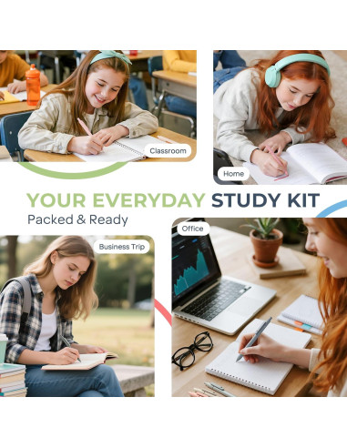 Conjunto de Papelería Nicpro 39 PCS con Estuche Expandible