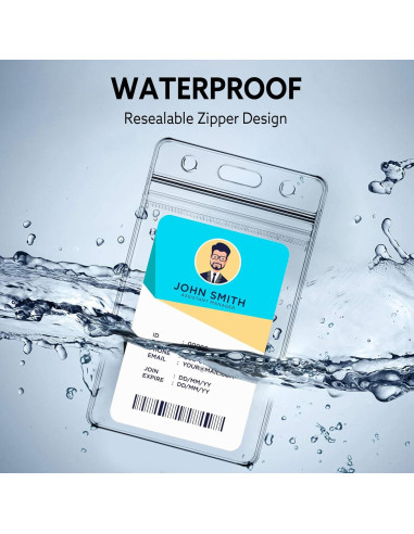 Paquete de 3 Lanyards BESARME con Clip Retráctil y Fundas