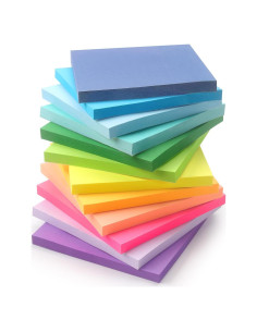 Paquete de 12 Notas Adhesivas Osboo 7.62x7.62 cm Multicolor