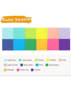 Paquete de 12 Notas Adhesivas Osboo 7.62x7.62 cm Multicolor 2