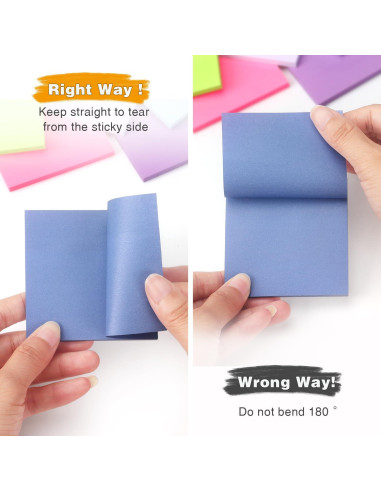 Paquete de 12 Notas Adhesivas Osboo 7.62x7.62 cm Multicolor