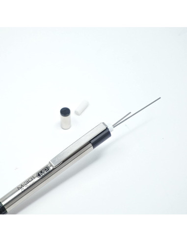 Lápiz Mecánico Zebra Pen M-301 Acero Inoxidable 0.5mm Paquete 12