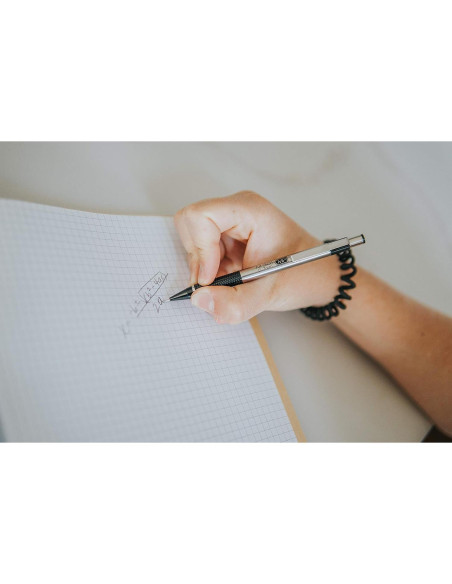 Lápiz Mecánico Zebra Pen M-301 Acero Inoxidable 0.5mm Paquete 12