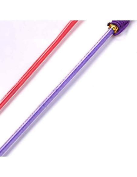 Juguete Interactivo para Gatos Baolaili - Varita con Plumas Morada