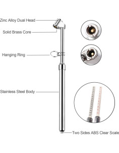 Medidor de Presión de Neumáticos ATsafepro Doble Cabeza 10-150 PSI 2
