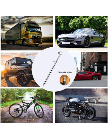 Medidor de Presión de Neumáticos ATsafepro Doble Cabeza 10-150 PSI