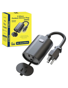 Enchufe Dimmer Inteligente Exterior Minoston MP22ZD 400W Z-Wave