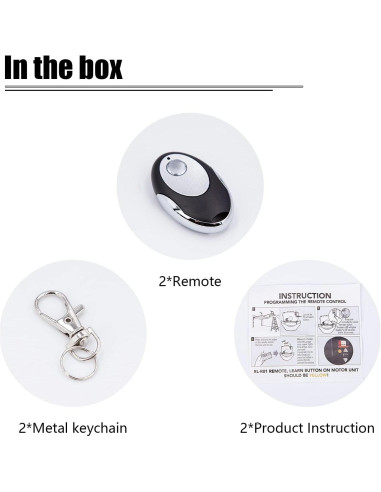 Control Remoto para Puerta de Garaje LAWOHO Amarillo 1 Botón