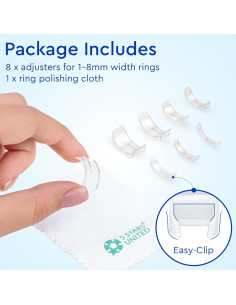 Ajustador de Tamaño de Anillo 5 STARS UNITED - 8 Piezas 2