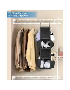 Organizador de Zapatos Colgante Sleeping Lamb 8 Pares Negro 2