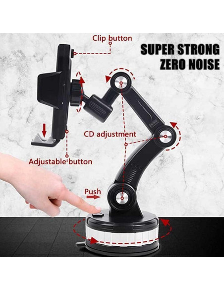 Soporte para Teléfono de Coche HIYITKS Universal Ajustable