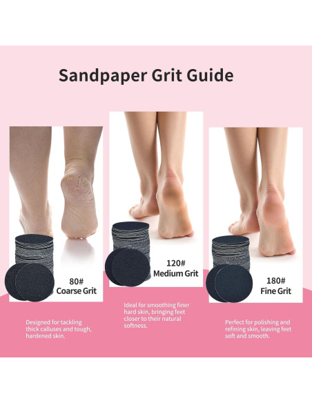 120 Discos de Lija Reemplazables APRELM para Removedor de Callos 120 Discos de Lija Reemplazables APRELM para Removedor de Callos