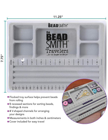 Junta de Perlas The Beadsmith 4 Canales Rectos 19.69x28.58cm