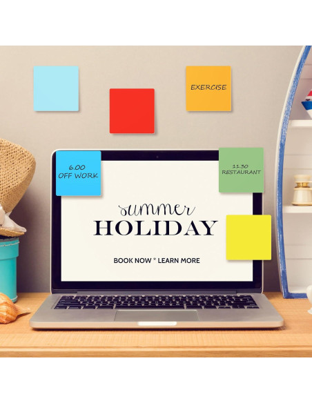 Notas Adhesivas Borrables Crtiin 24 Pack 7.62x7.62cm Colorido