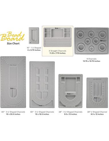 Junta de Perlas The Beadsmith 4 Canales Rectos 19.69x28.58cm