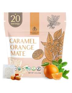 Té de Yerba Mate Orgánico Palermo 20 Bolsitas Naranja Caramelo