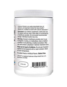 Tabletas de Citrato de Calcio Plus D3 21st Century 400 Unidades 2