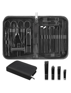 Set de Manicura y Pedicura Luck Around 26 Piezas Acero Inoxidable