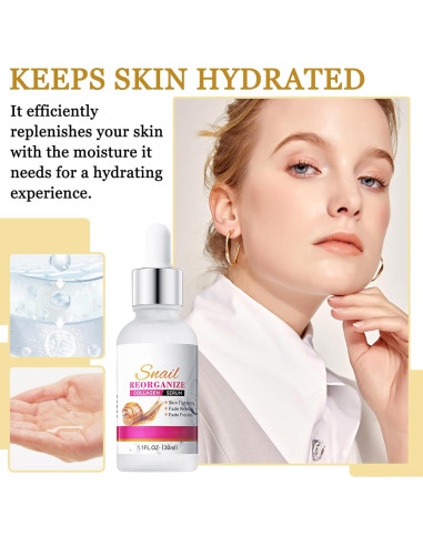 Suero Facial Hidratante XMXueMei 30ml - 2PCS Caracol