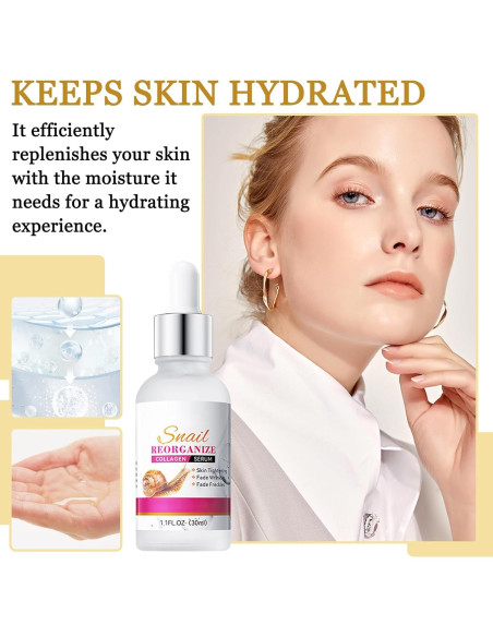 Suero Facial Hidratante XMXueMei 30ml - 2PCS Caracol