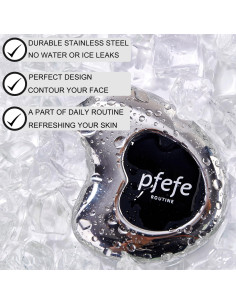 Gua Sha Cryo de Acero Inoxidable PFEFE - Facial y Corporal 2