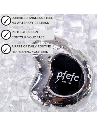 Gua Sha Cryo de Acero Inoxidable PFEFE - Facial y Corporal