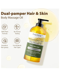 Aceite de Masaje Corporal PHATOIL Dual-Pamper 260 ml 2