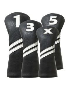 Cubiertas de Palos de Golf Frimon 4PCS Negro Caricatura