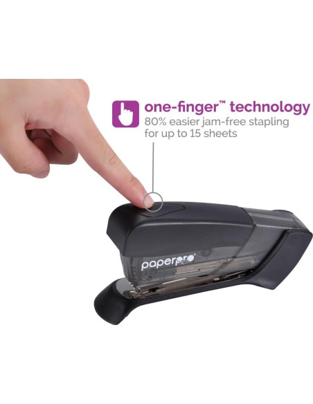 Grapadora Compacta PaperPro 15 Hojas Sin Esfuerzo - Ideal Artritis
