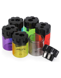 Sacapuntas Manuales JARLINK 6 Paquete Doble Orificio Multicolor