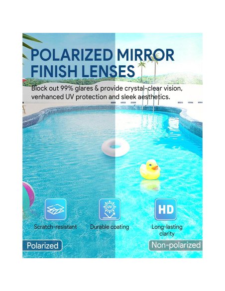 Gafas de natación Otionus polarizadas HD para adultos