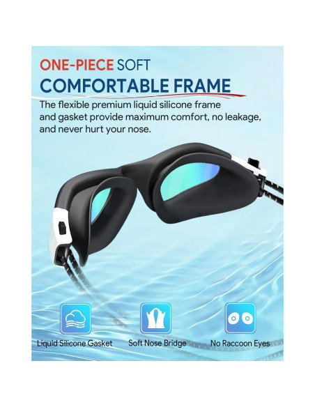 Gafas de natación Otionus polarizadas HD para adultos