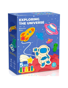 Conjunto de Masa de Color Dinosaurios Yunerkita 23 Piezas