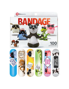 BioSwiss Vendajes Autoadhesivos Animales Asortidos 100 Unidades