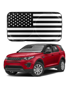 Sombra Solar EcoNour para Parabrisas Mediana - Bandera Americana B&W