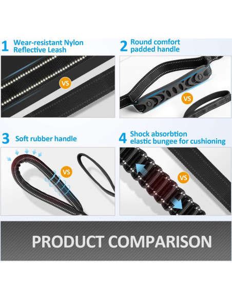 Correa Multifuncional IOKHEIRA para Perros Grandes y Medianos Ajustable 1.22-1.83m Correa Multifuncional IOKHEIRA para Perros Grandes y Medianos Ajustable 1.22-1.83m