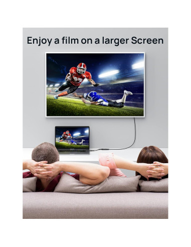 Adaptador JSAUX USB C a HDMI 4K - Compatible con iPhone 15 Pro Max