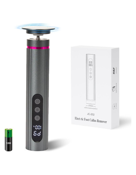 Removedor de Callos Eléctrico Cesekao Gris Oscuro, 9 Velocidades