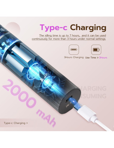 Removedor de Callos Eléctrico Cesekao Gris Oscuro, 9 Velocidades