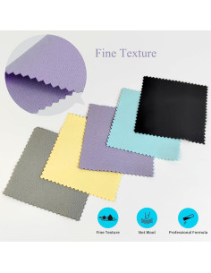 10 Paños de Limpieza de Joyería Microfibra Premium 8x8cm 2