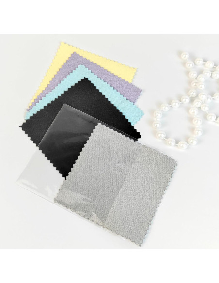 10 Paños de Limpieza de Joyería Microfibra Premium 8x8cm