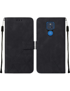 Funda Cartera para Motorola Moto G Power 2021 Negra con Soporte 2