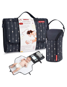 Almohadilla de Cambio de Pañales Portátil Royal Rusu - Negra
