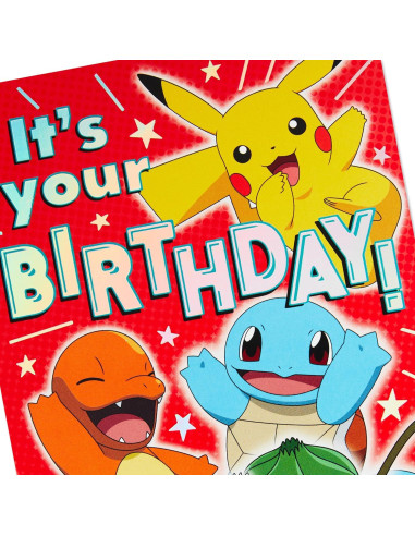 Tarjeta de Cumpleaños Pop Up Hallmark Pokémon Niños 14.7x21 cm