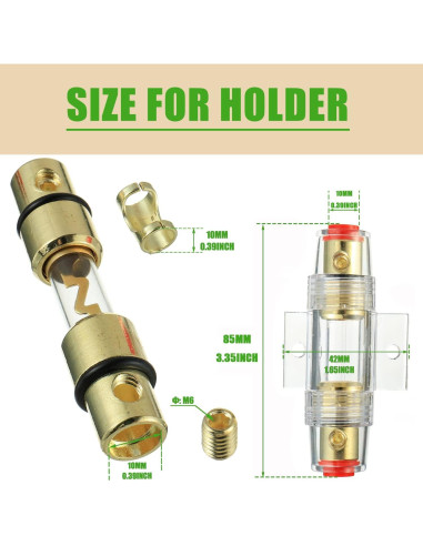 Soporte de Fusible AGU SIGANDG 100A Impermeable para Coche